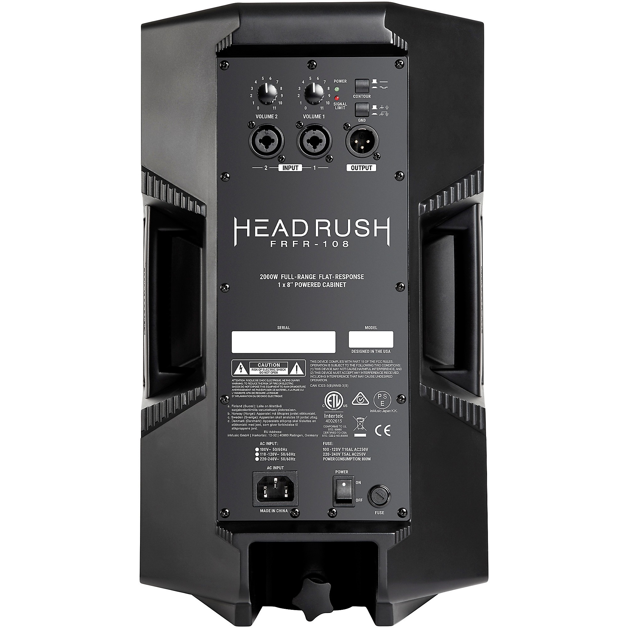 HeadRush FRFR-108 2,000W 1x8 Powered Speaker Cabinet