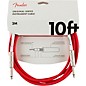Fender Original Series Straight to Straight Instrument Cable 10 ft. Fiesta Red