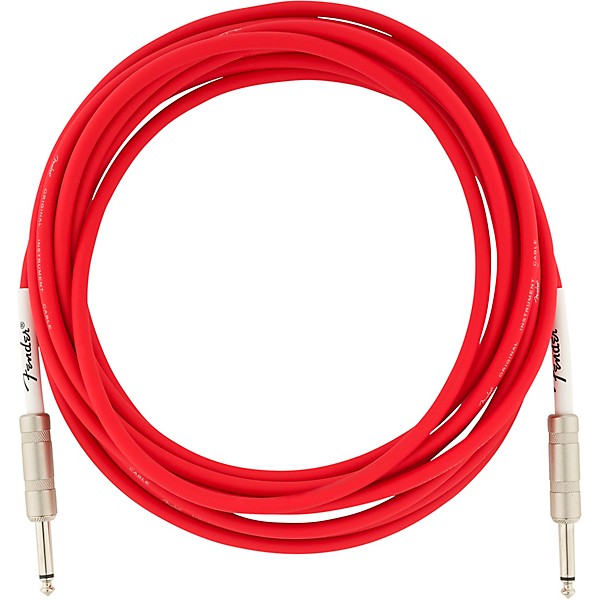 Fender Original Series Straight to Straight Instrument Cable 18.6 ft. Fiesta Red