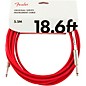 Fender Original Series Straight to Straight Instrument Cable 18.6 ft. Fiesta Red