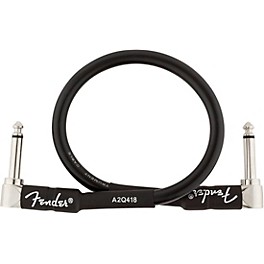 Fender Professional Series Angle to Angle Instrumen... Fender Professional Series Angle to Angle Instrument Cable 1 ft. Black