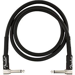 Fender Professional Series Angle to Angle Instrument Cable 3 ft. Black