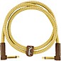 Fender Deluxe Series Angle to Angle Instrument Cable 3 ft. Yellow Tweed thumbnail