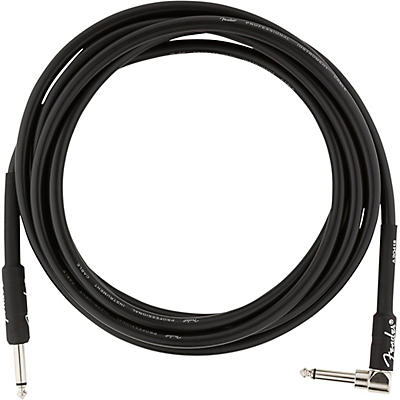 Fender Professional Series Straight To Angle Instrument Cable 10 Ft. Black for sale