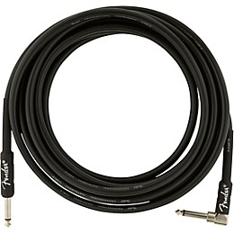 Fender Professional Series Straight to Angle Instrument Cable 15 ft. Black