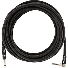 Fender Professional Series Straight to Angle ... Fender Professional Series Straight to Angle Instrument Cable 18.6 ft. Black