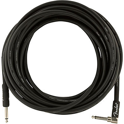 Fender Professional Series Straight To Angle Instrument Cable 25 Ft. Black for sale