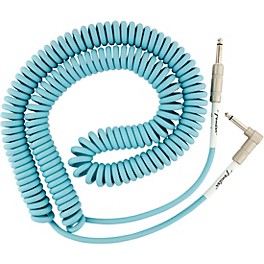 Fender Original Series Straight to Angle Coiled C... Fender Original Series Straight to Angle Coiled Cable 30 ft. Daphne Blue