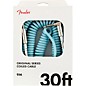 Open Box Fender Original Series Straight to Angle Coiled Cable Level 1 30 ft. Daphne Blue