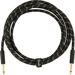 Fender Deluxe Series Straight to Straight In... Fender Deluxe Series Straight to Straight Instrument Cable 10 ft. Black Tweed