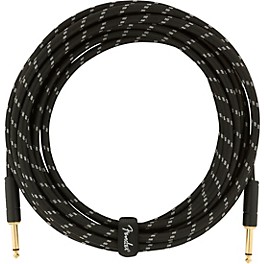 Fender Deluxe Series Straight to Straight ... Fender Deluxe Series Straight to Straight Instrument Cable 18.6 ft. Black Tweed