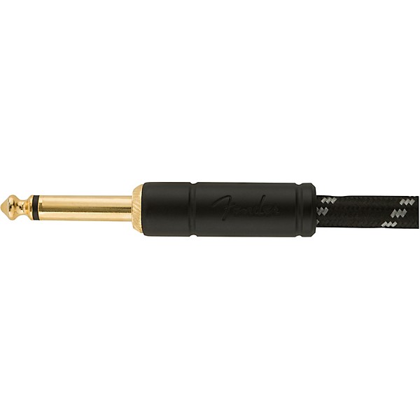 Fender Deluxe Series Straight to Straight Instrument Cable 18.6 ft. Black Tweed