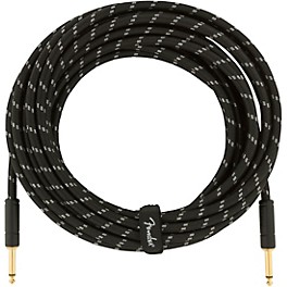 Fender Deluxe Series Straight to Straight In... Fender Deluxe Series Straight to Straight Instrument Cable 25 ft. Black Tweed