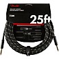 Fender Deluxe Series Straight to Straight Instrument Cable 25 ft. Black Tweed