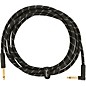 Fender Deluxe Series Straight to Angle Instrument Cable 10 ft. Black Tweed thumbnail