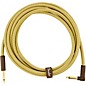 Fender Deluxe Series Straight to Angle Instrument Cable 10 ft. Yellow Tweed thumbnail