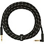 Fender Deluxe Series Straight to Angle Instrument Cable 15 ft. Black Tweed thumbnail