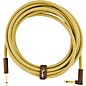 Fender Deluxe Series Straight to Angle Instrument Cable 15 ft. Yellow Tweed thumbnail