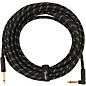 Fender Deluxe Series Straight to Angle Instrument Cable 25 ft. Black Tweed thumbnail