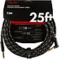 Fender Deluxe Series Straight to Angle Instrument Cable 25 ft. Black Tweed
