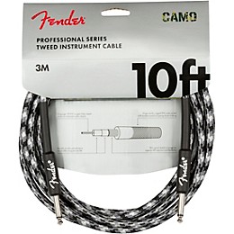 Fender Professional Series Straight to Straight Instrument Cable - 10 ft. Woodland Camouflage