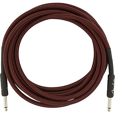 Fender Professional Series Straight To Straight Instrument Cable 15 Ft. Red Tweed for sale