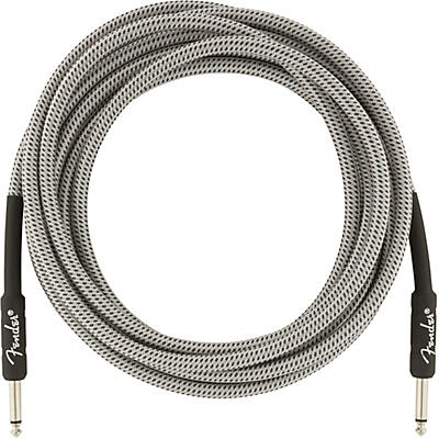 Fender Professional Series Straight To Straight Instrument Cable 15 Ft. White Tweed for sale