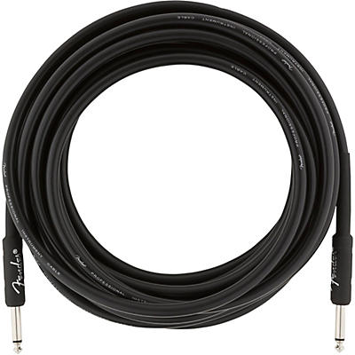 Fender Professional Series Straight To Straight Instrument Cable 18.6 Ft. Black for sale