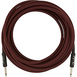 Fender Professional Series Straight to Straight Instrument Cable 18.6 ft. Red Tweed