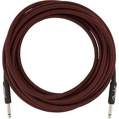 Fender Professional Series Straight To Straight Instrument Cable 18.6 Ft. Red Tweed for sale