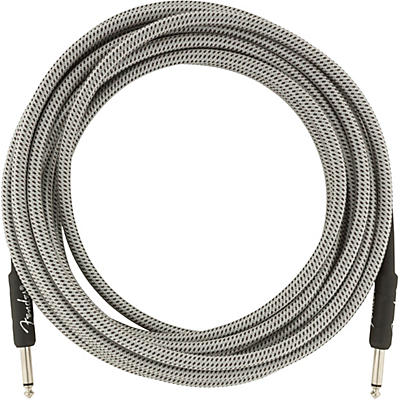 Fender Professional Series Straight To Straight Instrument Cable 18.6 Ft. White Tweed for sale