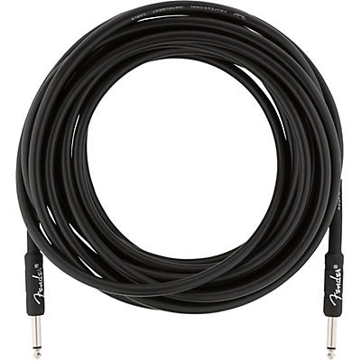 Fender Professional Series Straight To Straight Instrument Cable 25 Ft. Black for sale