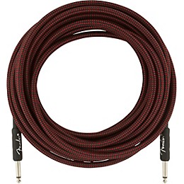 Fender Professional Series Straight to Straight Instrument Cable 25 ft. Red Tweed