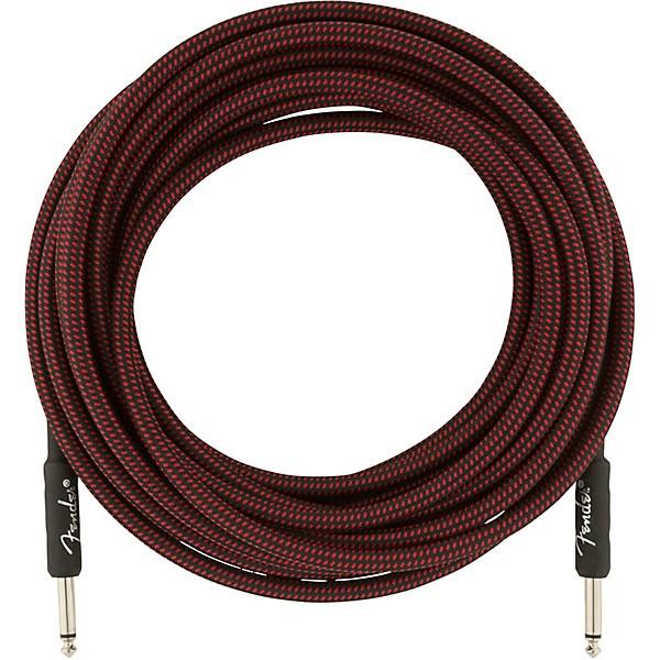 Fender Professional Series Straight to Straight Instrument Cable 25 ft. Red Tweed