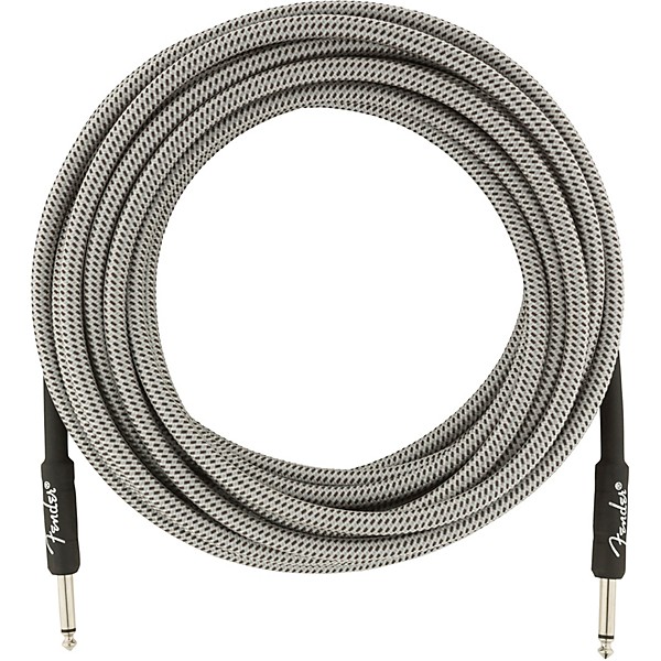 Fender Professional Series Straight to Straight Instrument Cable 25 ft. White Tweed