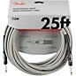 Fender Professional Series Straight to Straight Instrument Cable 25 ft. White Tweed