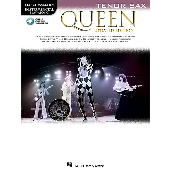Hal Leonard Queen - Updated Edition Tenor Sax Instrumental Play-Along Songbook Book/Audio Online