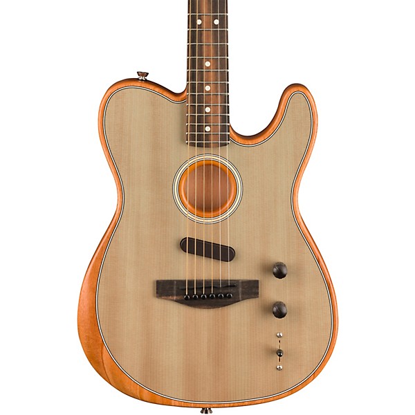 Open Box Fender Acoustasonic Telecaster Acoustic-Electric Guitar Level 2 Sonic Gray 190839710161