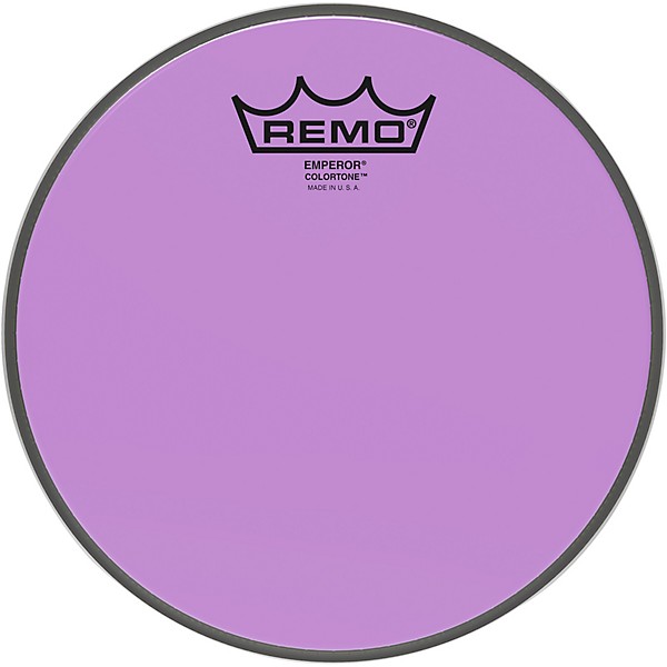 Remo Emperor Colortone Purple Drum Head 8 in.