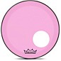 Remo Powerstroke P3 Colortone Pink Resonant Bass Drum Head With 5" Offset Hole 18 in. thumbnail