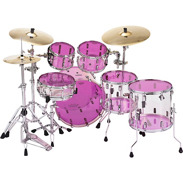 Remo Powerstroke P3 Colortone Pink Resonant Bass Drum Head With 5" Offset Hole 18 in.