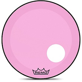 Remo Powerstroke P3 Colortone Pink R... Remo Powerstroke P3 Colortone Pink Resonant Bass Drum Head With 5" Offset Hole 22 in.