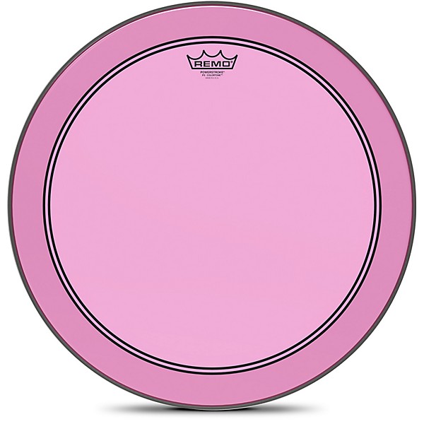 Remo Powerstroke P3 Colortone Pink Bass Drum Head 18 in.