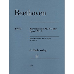 G. Henle Verlag Piano Sonata No. 3 C Major (Op. 2 No.3) for Piano Solo - Henle Music