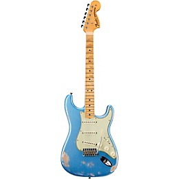 Fender Custom Shop Masterbuilt Greg Fessler 1969 Stratocaster Relic Maple Fingerboard Electric Guitar Faded Aged Lake Placid Blue