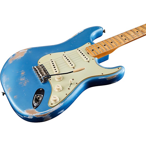 Fender Custom Shop Masterbuilt Greg Fessler 1969 Stratocaster Relic Maple Fingerboard Electric Guitar Faded Aged Lake Plac...