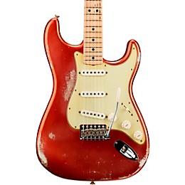 Fender Custom Shop Masterbuilt Greg Fessler 1969 Stratocaster Relic Maple Fingerboard Electric Guitar Faded Aged Candy Apple Red
