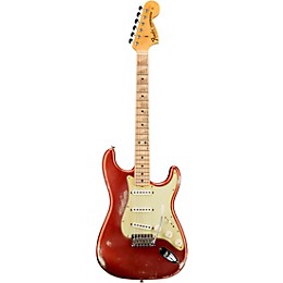 Fender Custom Shop Masterbuilt Greg Fessler 1969 Stratocaster Relic Maple Fingerboard Electric Guitar Faded Aged Candy Apple Red