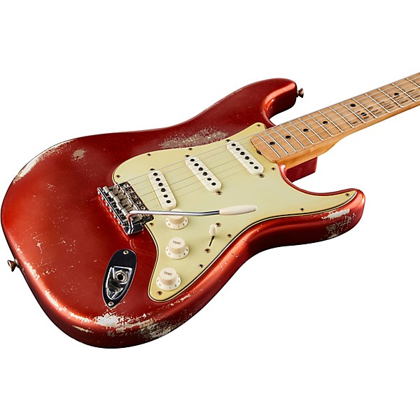 Fender Custom Shop Masterbuilt Greg Fessler 1969 Stratocaster Relic Maple Fingerboard Electric Guitar Faded Aged Candy App...