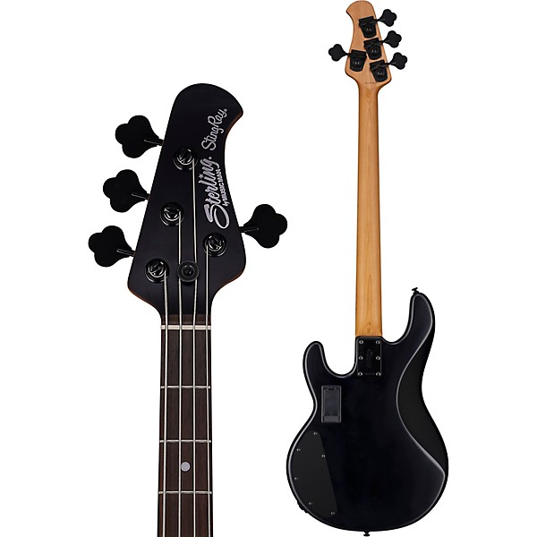 Sterling by Music Man StingRay Ray34HH Rosewood Fingerboard Electric Bass Stealth Black